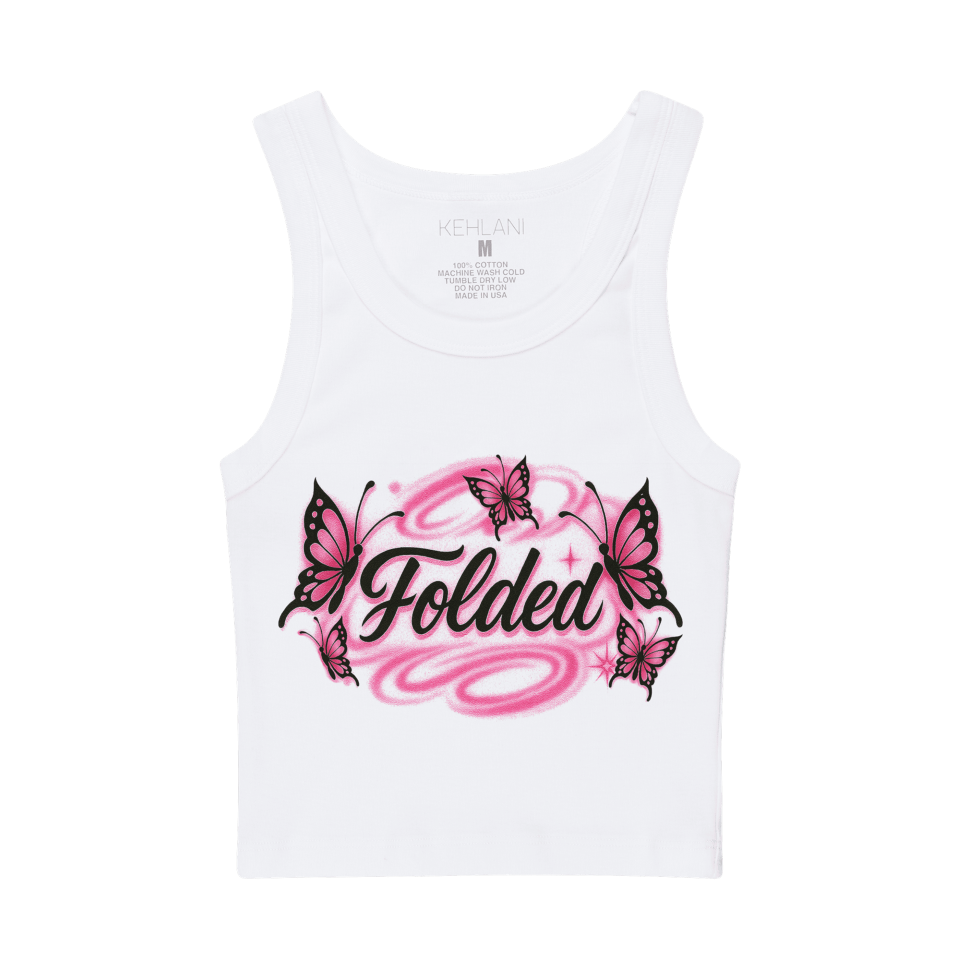 Folded Airbrush Tank Top